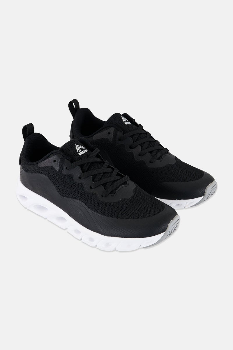 RBX حذاء رياضي للرجال مزود بأربطة، أسود - Image 1