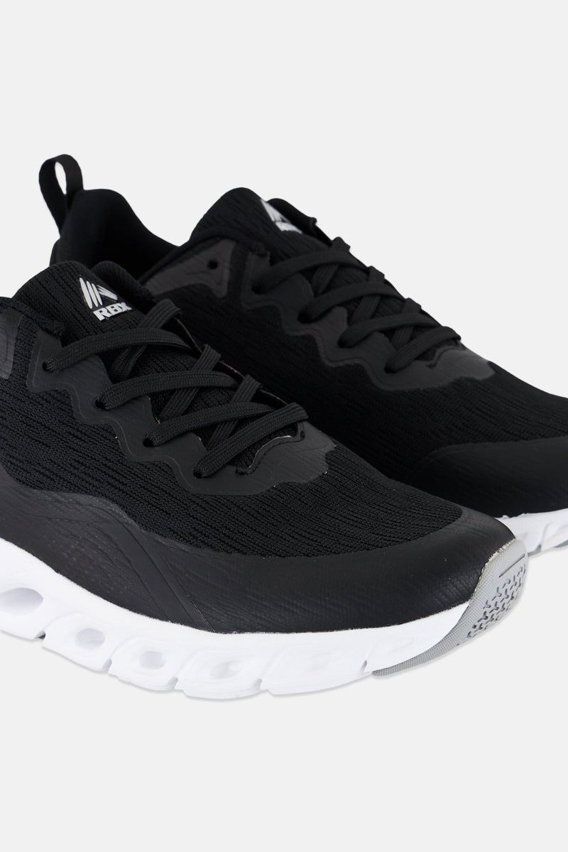RBX حذاء رياضي للرجال مزود بأربطة، أسود - Image 3