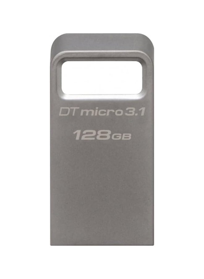 Kingston 128GB DT Micro Metal USB 3.2 Gen 1 - Image 1