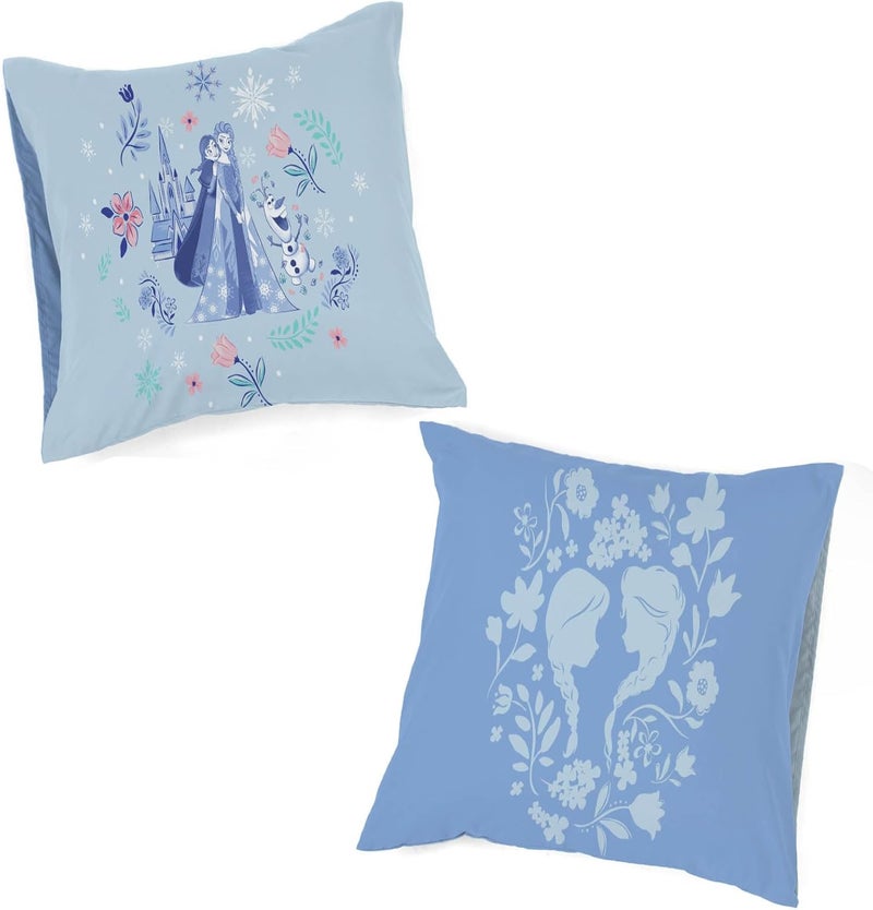 Jay Franco Kids Disney Frozen Bedding Set – Super Soft Bedding with Pillowcase, COVER ONLY, Duvet Not Included, Blue, 2-piece, Single Bed - Image 3