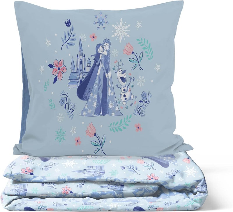 Jay Franco Kids Disney Frozen Bedding Set – Super Soft Bedding with Pillowcase, COVER ONLY, Duvet Not Included, Blue, 2-piece, Single Bed - Image 5