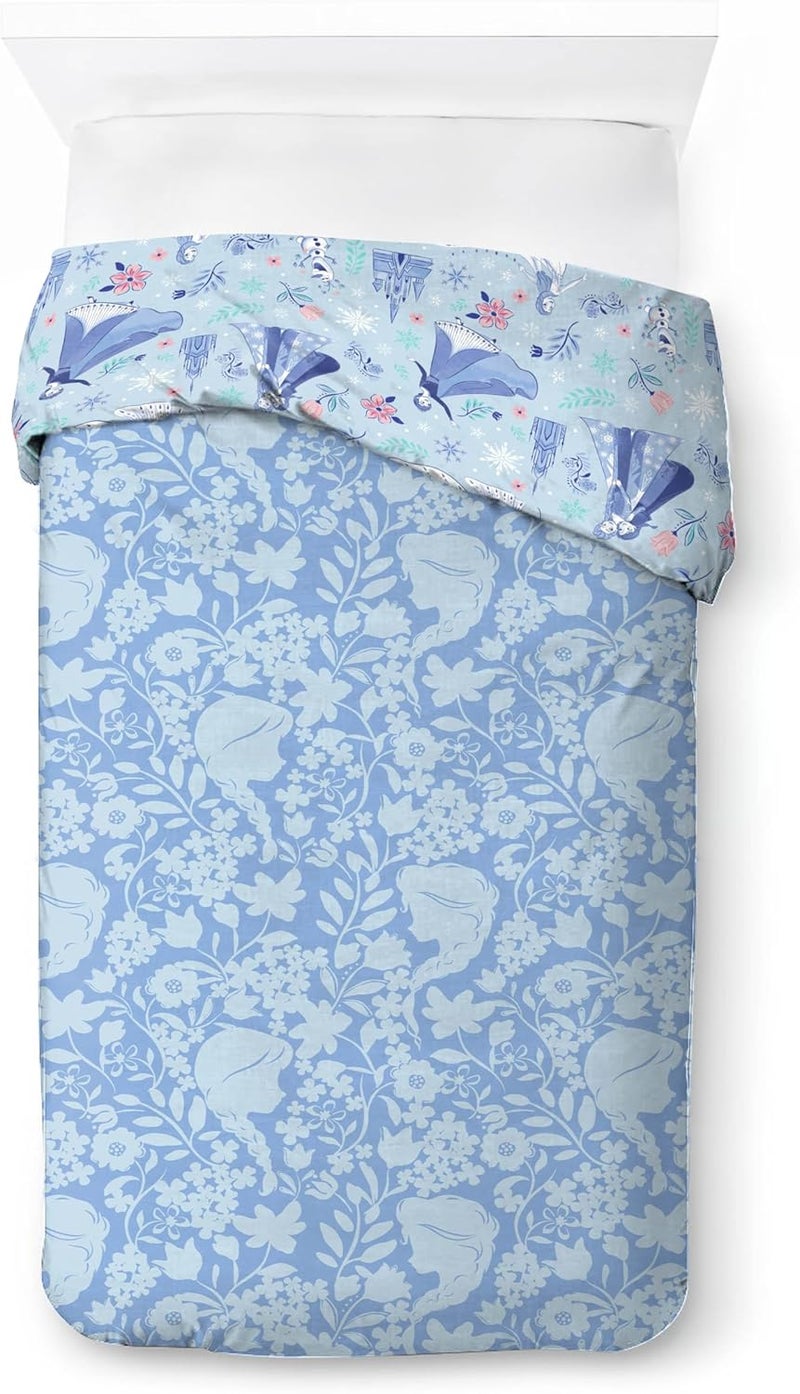 Jay Franco Kids Disney Frozen Bedding Set – Super Soft Bedding with Pillowcase, COVER ONLY, Duvet Not Included, Blue, 2-piece, Single Bed - Image 4