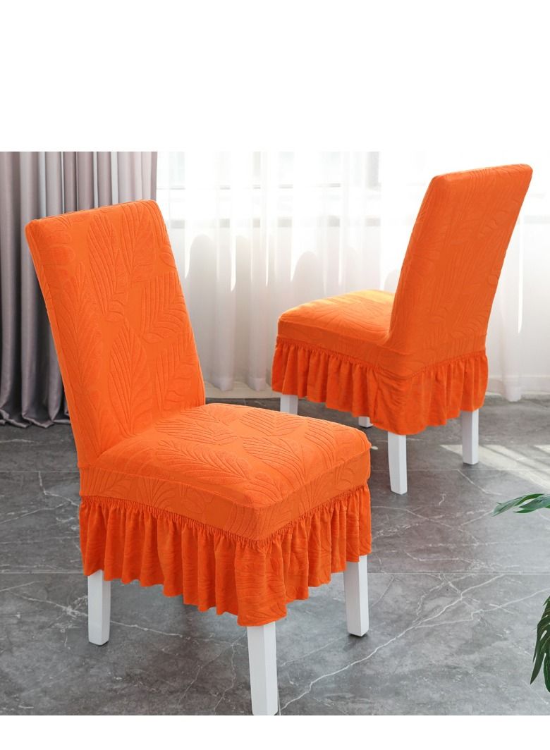 Bluejw Jacquard Skirt Elastic Chair Cover Set - Image 2
