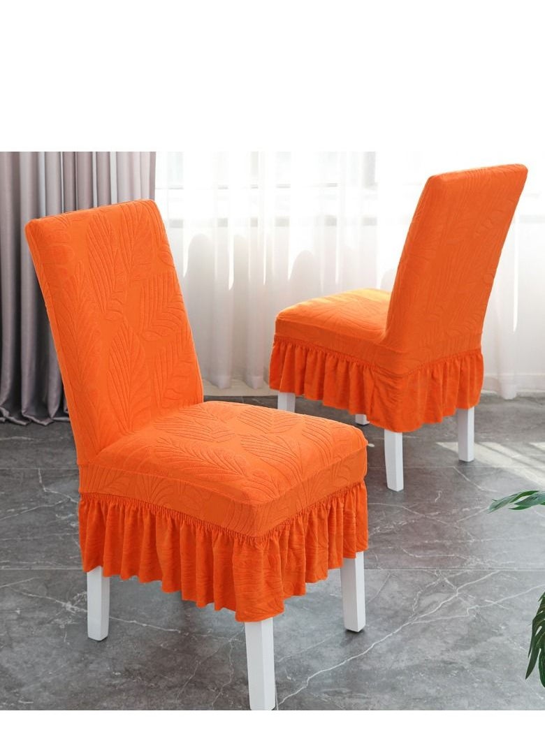 Bluejw Jacquard Skirt Elastic Chair Cover Set  - Image 1