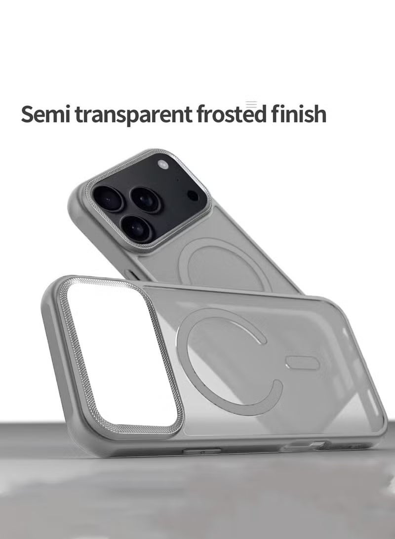 TIGER Apple iPhone 17 Pro Max 5G 2025 Hard Silicone Hybrid Case Cover in Modern Grey – Slim, Lightweight, Translucent Protective Design with Matte Finish – Magnetic MagSafe Compatible for Fast Wireless Charging and Enhanced Grip (Model MCMPMN) - Image 3