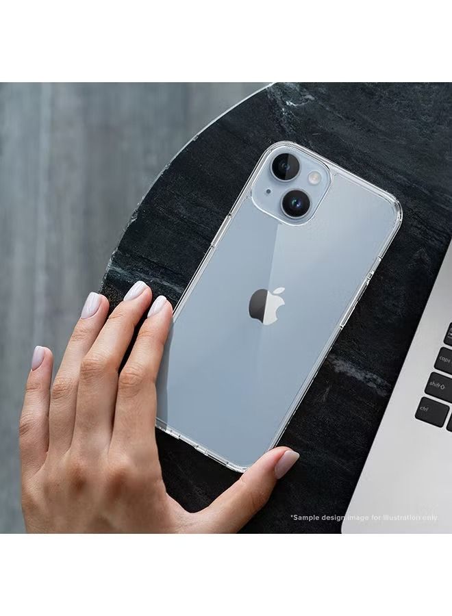 إيف جراب أكريليك TPU الصلب لهاتف Apple iPhone 14 جراب شديد التحمل مقاوم للصدمات ومضاد للانزلاق واقي لكامل الجسم - شفاف - Image 3