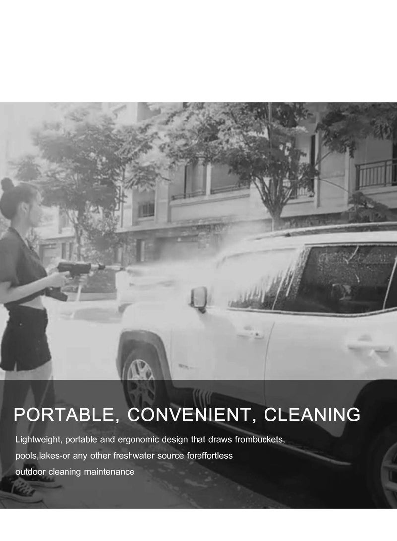 24V Cordless Portable Washer Electric High Pressure Cleaner Machine 200W 30Bar Lithium Handheld Car Cleaning Device With Foam Generator Nozzle Water Pump - Image 5