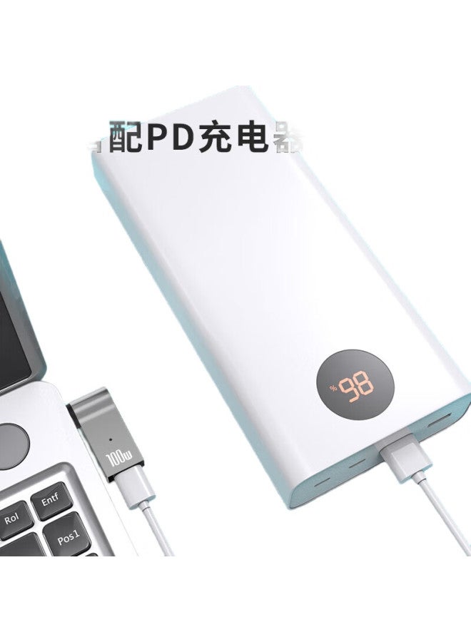 Delippo Hp Laptop 100W Adapter, Type-C To 4.5*3.0Mm Blue Small Port With Pin, Suitable For Zhan 66/M4/Envy14/90W/65W - Image 1
