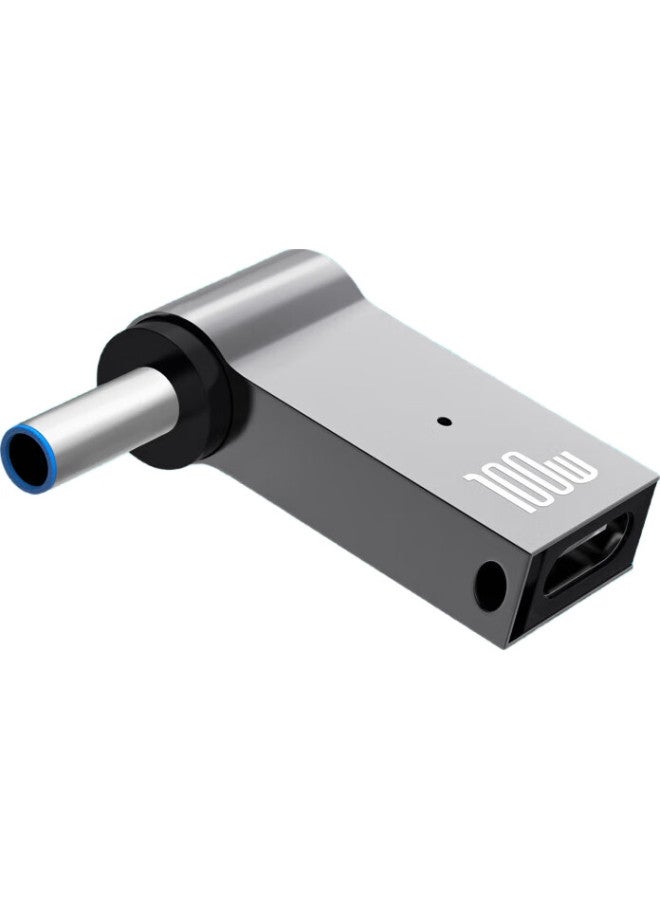Delippo Hp Laptop 100W Adapter, Type-C To 4.5*3.0Mm Blue Small Port With Pin, Suitable For Zhan 66/M4/Envy14/90W/65W - Image 3
