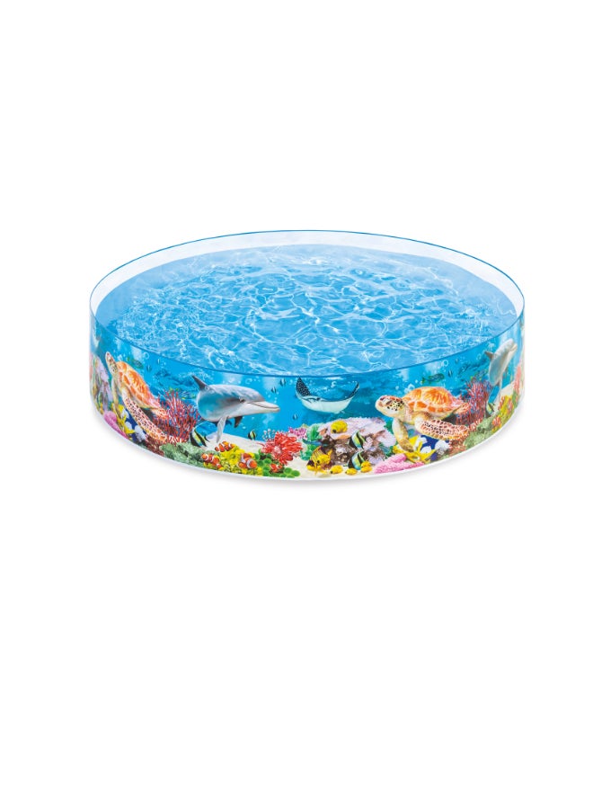 INTEX Snapset Deep Blue Sea Pool - 8' x 18" 244x46cm - Image 1
