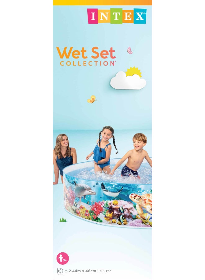 INTEX Snapset Deep Blue Sea Pool - 8' x 18" 244x46cm - Image 2