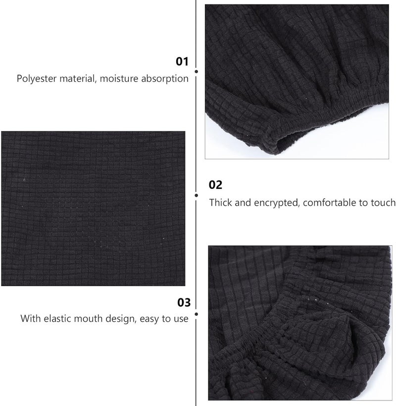 Comfort grip Stretchy Office Chair Cover Thick Fleece Full Wrap Computer Chair Slipcover Elastic Protector for Seat 37-51cm Length 37-46cm Width Black Washable Dust-Resistant Shop & home all-space compatible Light durable upgraded substance Fine detail All budget friendly options Detachable clean Solid anti-deform Multi-category warehouse equip Repeated use resistant selected material Advanced minimal build Gulf standard sizing alternatives Ventilated design Periodic stock arrangement Heat resistant Cost saving user oriented build Daily repeated use trusted quality General standard compliant quality Trendy widespread design Advanced compact design Ready-to-ship local stock Neat shape Multi-use detailed build Elegant practical design Batch uniform stable quality Rack sorted local inventory - Image 3