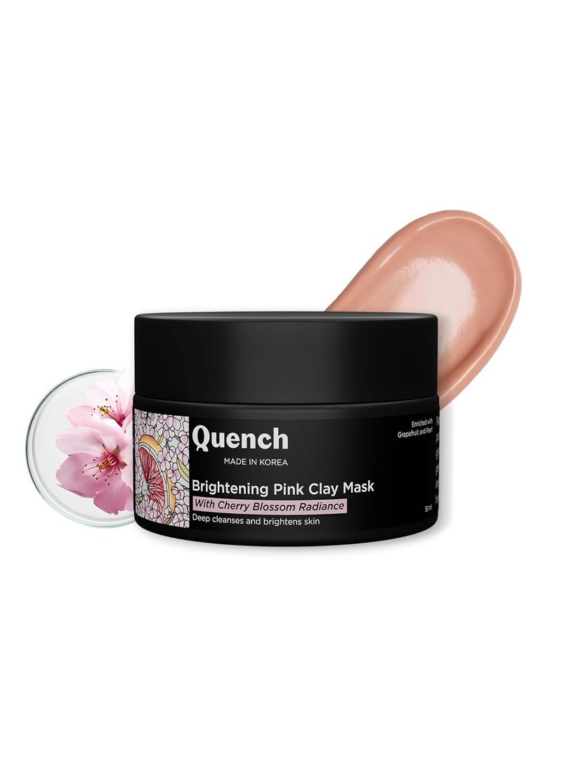 كوينش قناع الطين الوردي المشرق | قناع الطين الكوري مع طين الكرز وطين الكاولين | (50 مل) - Image 1