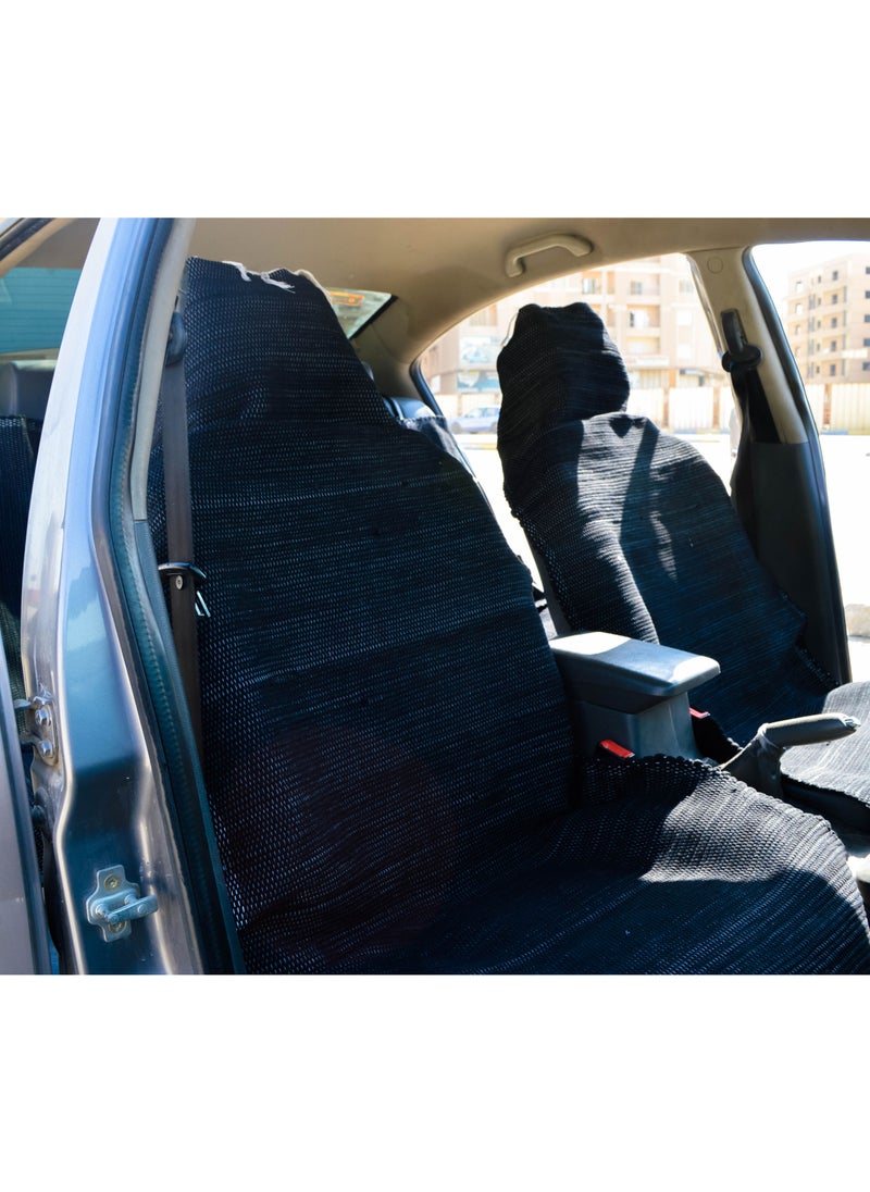 Egypt Antiques Two-piece set (navy) car chair width 70 cm length 150 cm cotton 100%  - Image 2