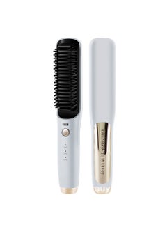 General Mini Ionic Straightening Comb – Travel-Friendly Straightener & Curler for Men/Women, Dual-Use Hair Styling Tool  - Image 1
