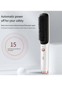General Mini Ionic Straightening Comb – Travel-Friendly Straightener & Curler for Men/Women, Dual-Use Hair Styling Tool  - Image 4