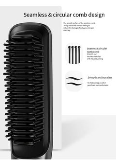 General Mini Ionic Straightening Comb – Travel-Friendly Straightener & Curler for Men/Women, Dual-Use Hair Styling Tool  - Image 5
