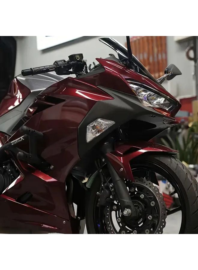 Self Adhesive Liquid Metal Dragon Red Car Motorcycle Color Film 19.68x59.06 Inch - Image 1