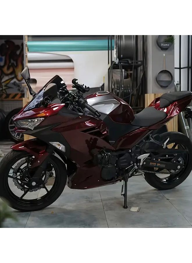 Self Adhesive Liquid Metal Dragon Red Car Motorcycle Color Film 19.68x59.06 Inch - Image 4