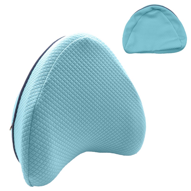 Xcivi Pillowcase For Contour Memory Foam Side Sleeper Support Pillow  Pillowcase For Knee Pillow  Pillow Cases For Side Sleeper Pillow  Pillow Cover (Blue) - Image 1