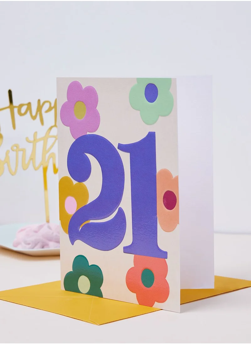 راسبيري بلوسوم بطاقة تهنئة بعيد ميلاد 21