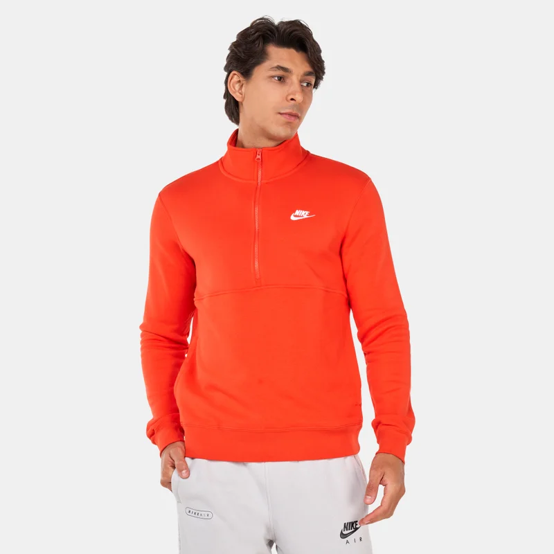 Nike Men's Sportswear Club Brushed-Back 1/2-Zip Sweatshirt