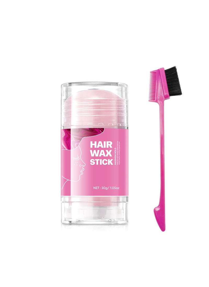 Immetee immetee Hair Wax Slick Stick for Women Edge Control Gel for Smooth FrizzFree Hairstyling 30g Pink 