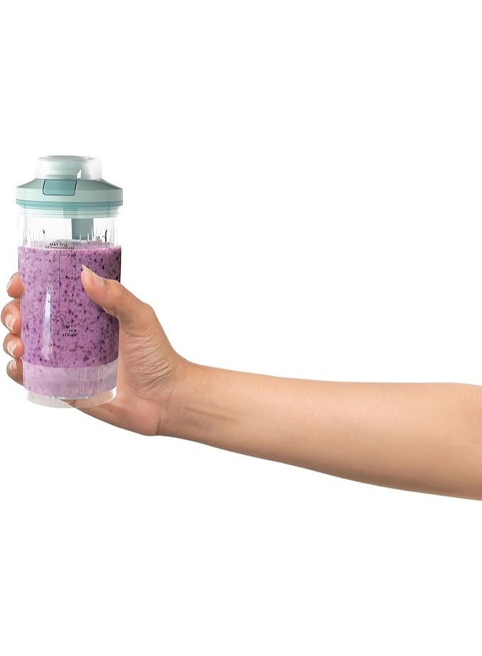 Ninja Blast Max, Portable & Personal Blender + Twist & Go, Smoothie, Blend, Ice Crush, 3 Programs, Cordless, 650ML Capacity removable Vessel, Dishwasher Safe, Leakproof,  Sea Glass 650 ml 1 W BC251MTANZ / BC251SMMT Sea Glass - Image 5