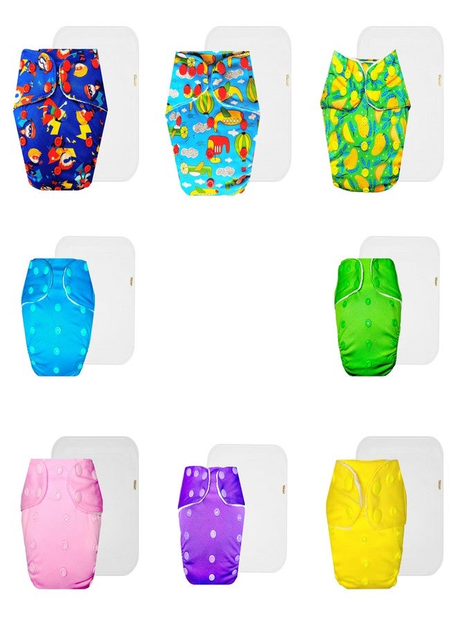 حفاضات دمبلدو القماشية الممتازة مع حشوة قطنية (عبوة من 8) | شعور بالجفاف والراحة | مانعة للتسرب | مناسبة للسفر | موثوقة من قبل الأمهات | من 3 أشهر إلى 3 سنوات | للجنسين - Image 1