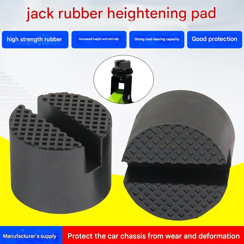 ordinarYone Premium Rubber Jacking Pad Block for Vehicle Lifting Protects Car from Scratches During Maintenance with High Durability - Image 2