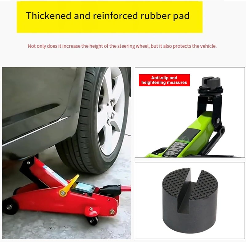 ordinarYone Premium Rubber Jacking Pad Block for Vehicle Lifting Protects Car from Scratches During Maintenance with High Durability - Image 5