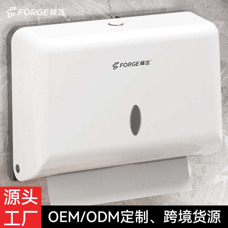 El Restroom Wall-Mounted Tissue Holder – Modern ABS Bathroom Paper Towel Dispenser - Image 2