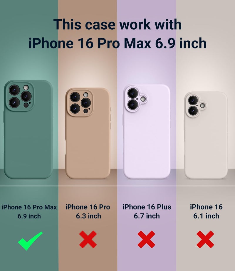 OTOFLY Magnetic for iPhone 16 Pro Max Case,Compatible with Magsafe,Classic Liquid Silicone Mobile Phone Case,Integrated Camera Control Button,Anti-Scratch Microfiber Lining, Neon Yellow - Image 2