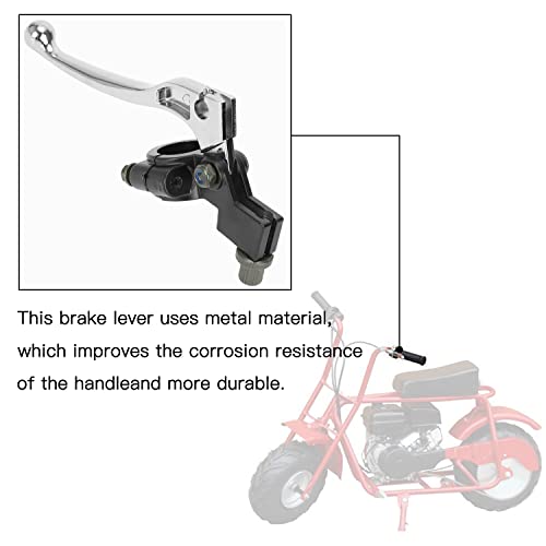 YOXUFA Mini Bike Brake Lever Kit + 61in Mini Bike Brake Cable Replacement for Coleman CT100U CC100X Baja Doodle Bug DB30 Motovox MBX10 MBX11 Monster Moto MMB80 97cc Powersports Parts 7/8" 22mm Handle - Image 2