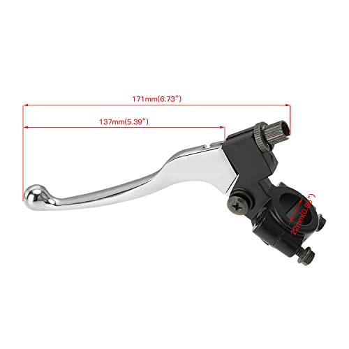 YOXUFA Mini Bike Brake Lever Kit + 61in Mini Bike Brake Cable Replacement for Coleman CT100U CC100X Baja Doodle Bug DB30 Motovox MBX10 MBX11 Monster Moto MMB80 97cc Powersports Parts 7/8" 22mm Handle - Image 4