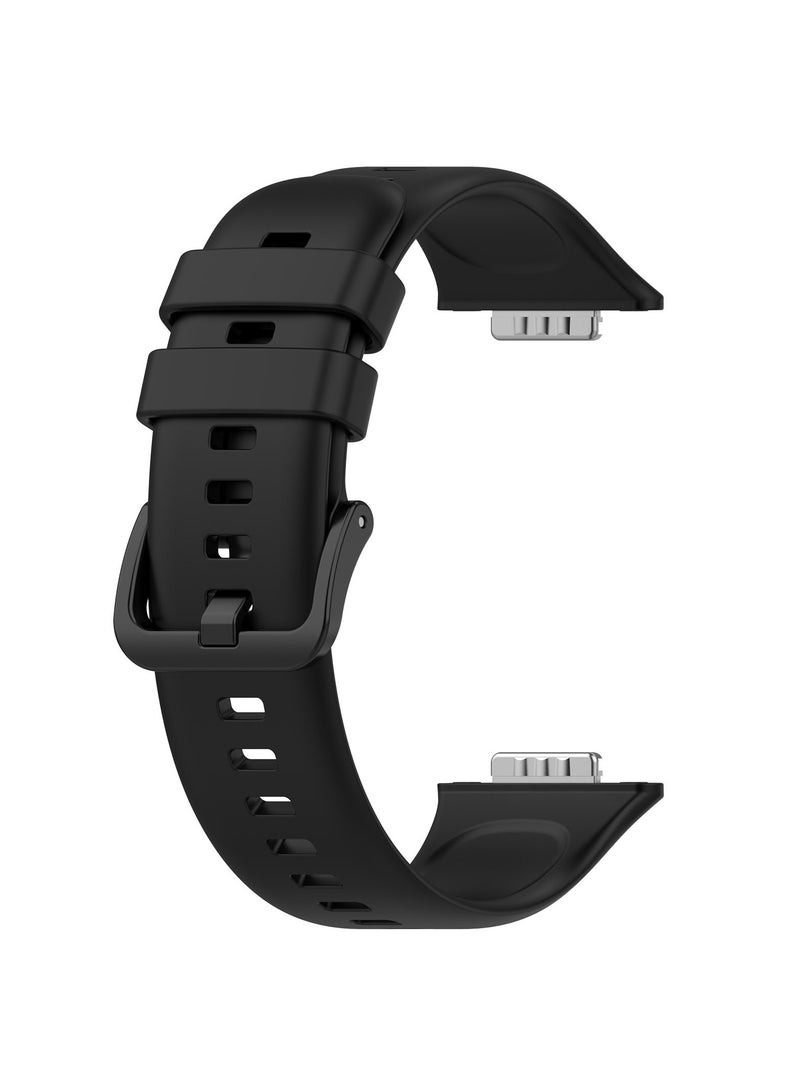 Straps Compatible with Huawei Fit 2 Soft TPU Band for Men and Women,Black  - Image 2