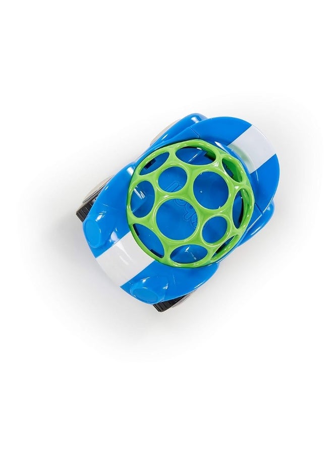 Bright Starts - Bright Starts Oball Easy Grasp Rattle & Roll Toy Sports Car BPA-Free Infant Crawling Toy, 1 Pack, Age 3 Months and up, Blue/Green - Image 1