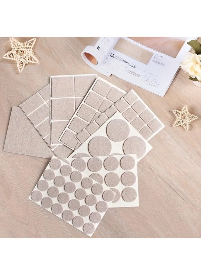 Beige Furniture Anti Slip Pads, 8 Pieces Set, Self Adhesive Chair Table Floor Protector Pads - Image 2