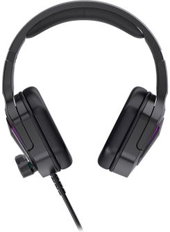 lecoo Lenovo HT403 3.5mm Jack On-Ear RGB LED Illuminated Wired Gaming Headset Black  - Image 5