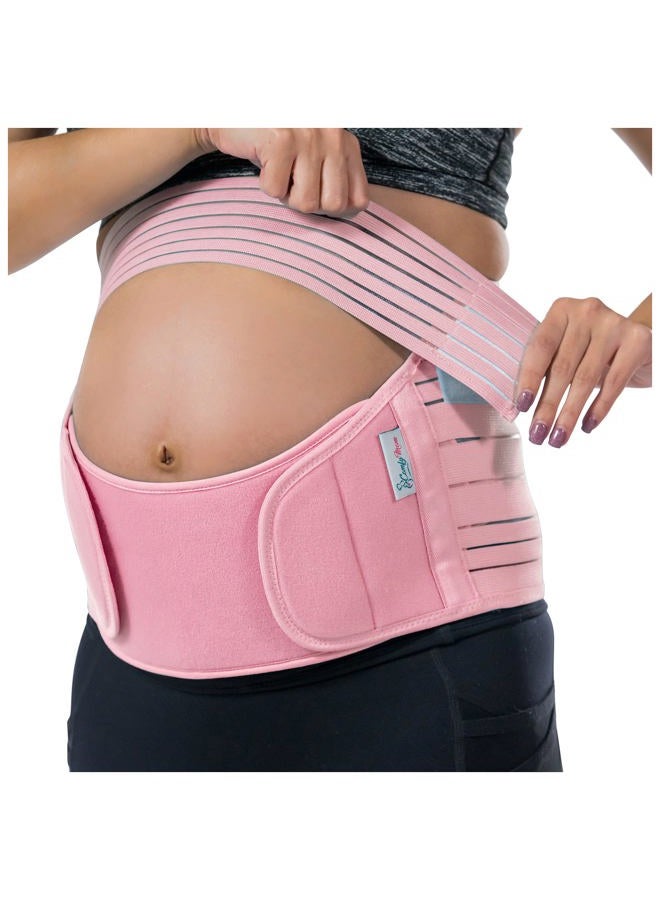 COMFY MOM Belly Bands For Pregnant Women, Pregnancy Belly Support Band, Belly Band For Back Support. Pregnancy Must Haves, Belly Support For Pregnancy. Baby Pink Color/Size S - Image 1