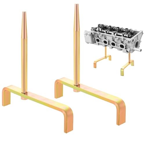 NYXOVA Cylinder Head Stands, 2pc Engine Cylinder Head Bracket with Tapered Mandrels, Cylinder Head Work Stand Set for Engine Maintenance and Storage - Image 1
