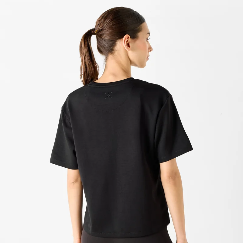 ADOT by Splash Embroidered T-shirt with Short Sleeves and Crew Neck