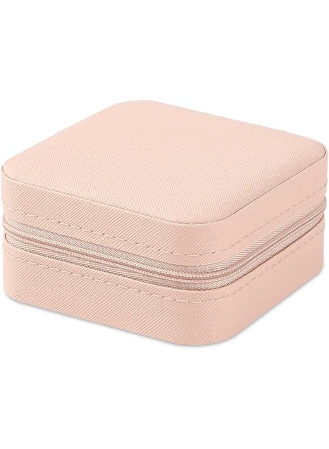 Generic Portable Travel Mini Jewelry Box Leather Jewellery Ring Organizer Case Storage Gift Box Girls Women - Image 2