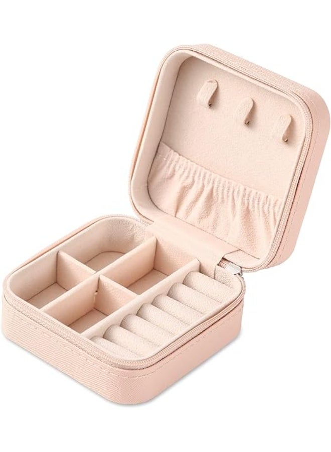 Generic Portable Travel Mini Jewelry Box Leather Jewellery Ring Organizer Case Storage Gift Box Girls Women - Image 1