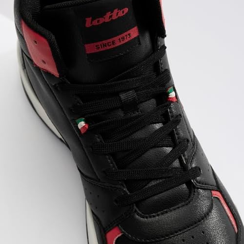 Lotto Men Hoop Star Urbano High Black Sneakers - Image 5