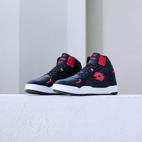 Lotto Men Hoop Star Urbano High Black Sneakers - Image 2