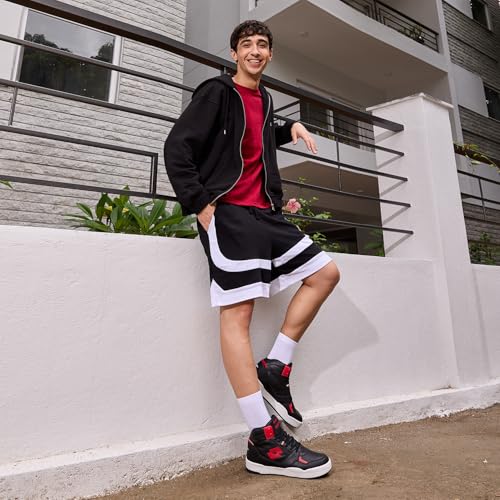 Lotto Men Hoop Star Urbano High Black Sneakers - Image 4