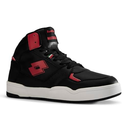 Lotto Men Hoop Star Urbano High Black Sneakers - Image 1