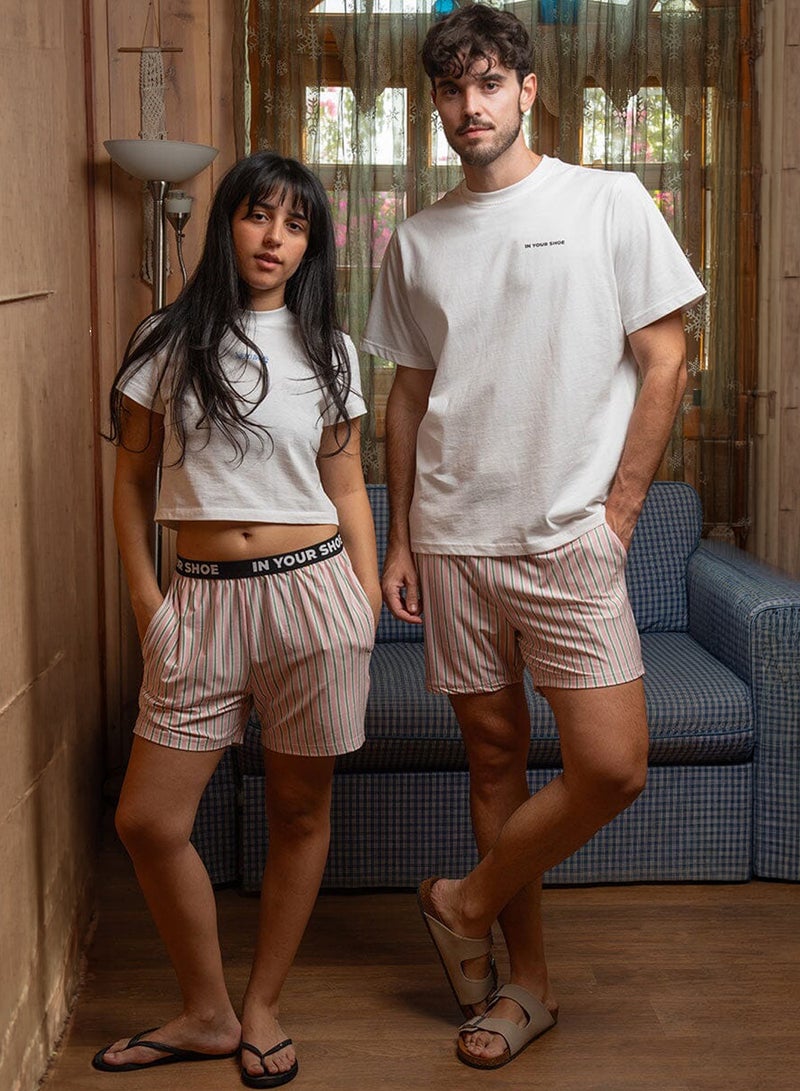 In Your Shoe Pastel Striped Pshorts - Image 1