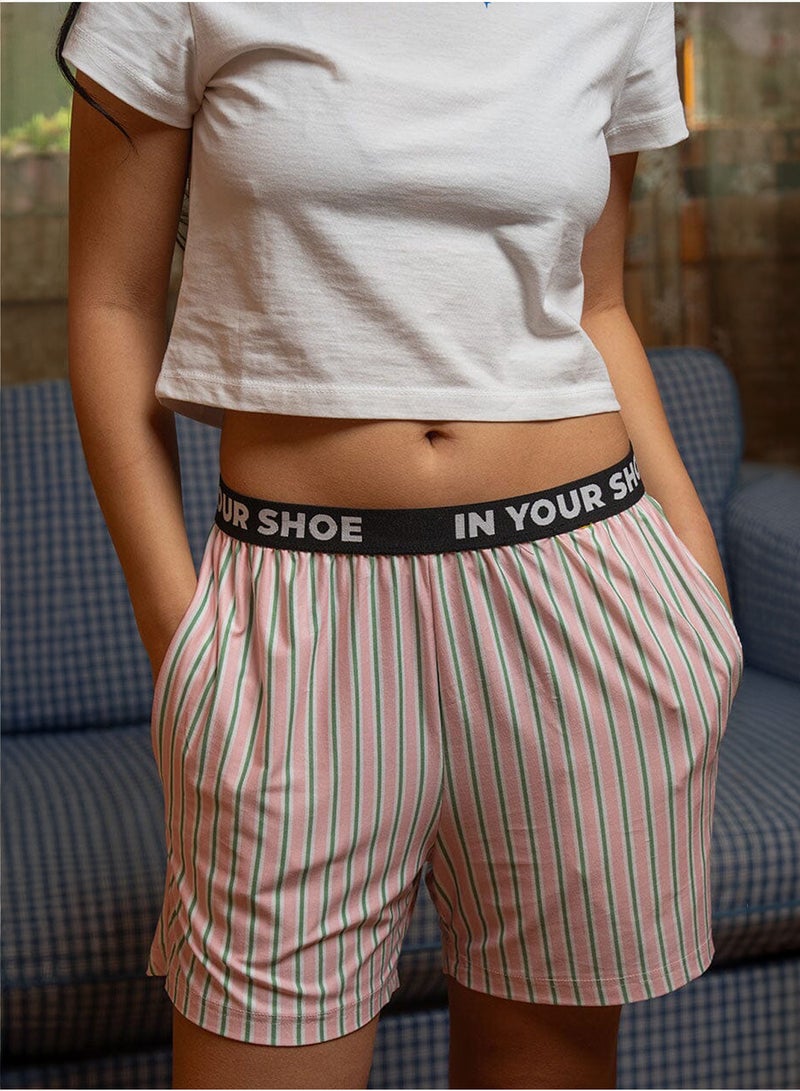 In Your Shoe Pastel Striped Pshorts - Image 3